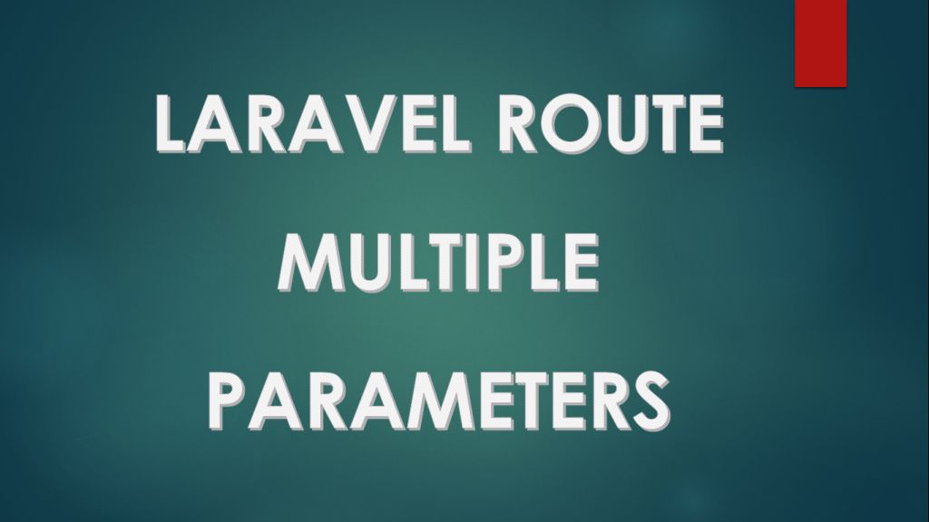 laravel route multiple parameters