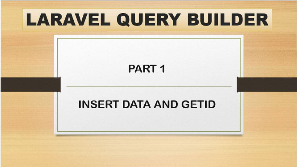 query builder insert data