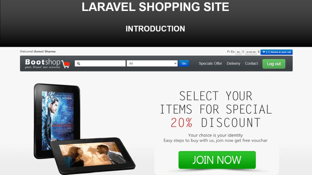 laravel ecommerce project introduction