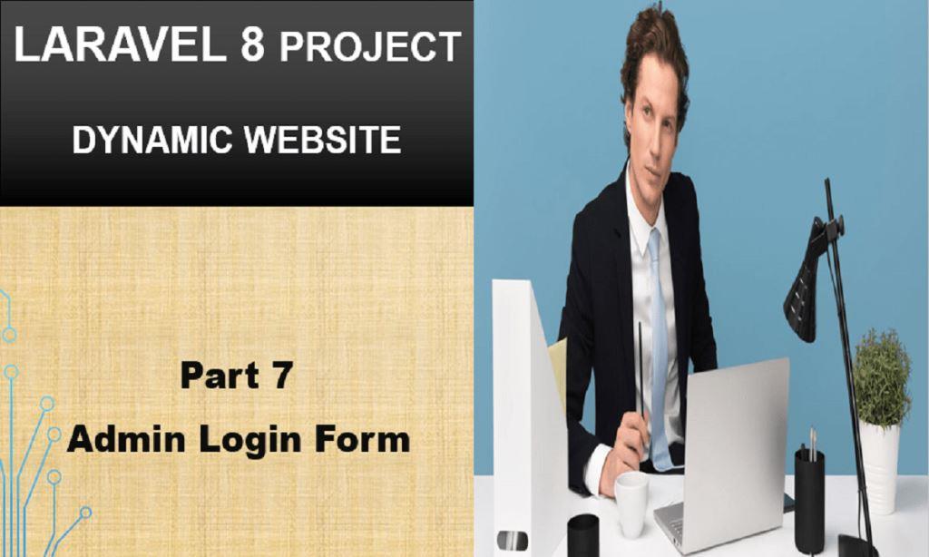 laravel project admin login form